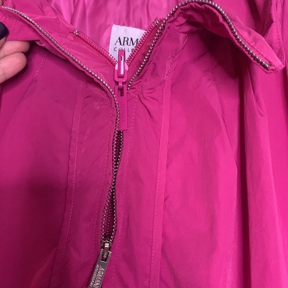 Vintage Armani Collezioni Pink Barbiecore plus size all weather jacket 16 - Picture 8 of 9
